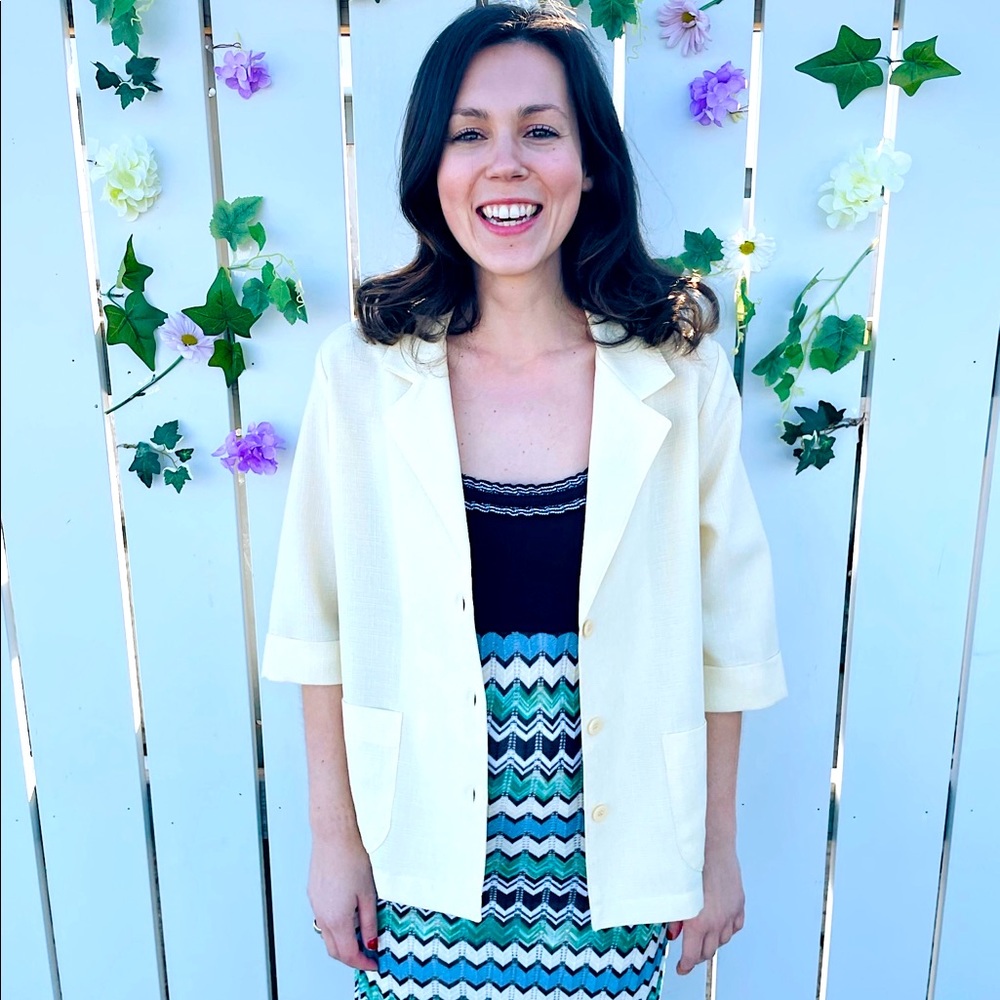 Light yellow vintage blouse